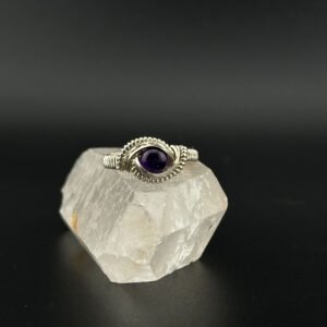 Amethyst Sterling Silver Ring | Size 8